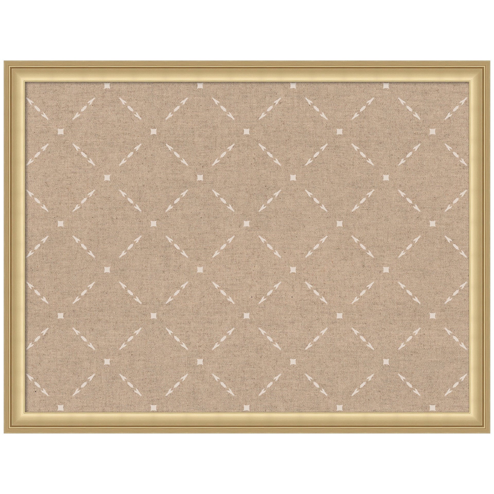 Pinboard Beige Lattice Pattern