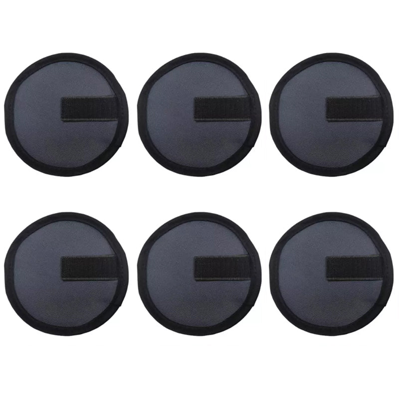 6 - piece set of 5.9 - inch lure wraps. Doubles as covers, gloves, hook protectors. Keeps anglers safe while fishing.