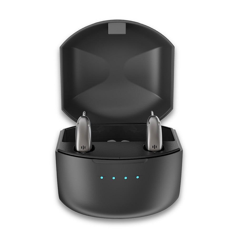 Rechargeable Bluetooth APP intelligent noise reduction RIC hearing aid ear back type hearing aid for the elderly with hearing loss