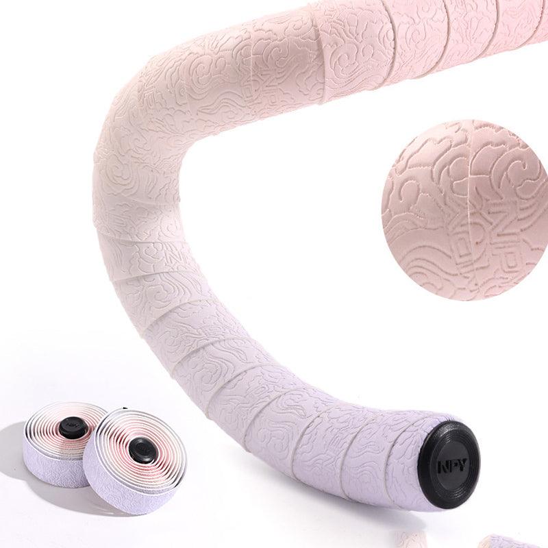 Road Bike Handlebar Tape: Double-Pinyin Cloud Pattern, Gradient Color, Comfortable, Shock - Absorbing, Breathable