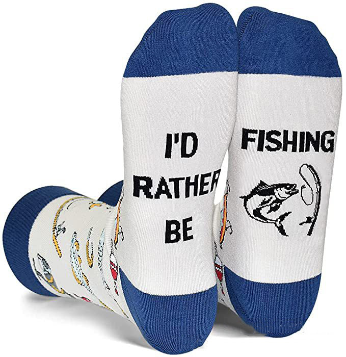 English Letters Socks Outdoor Camping Fishing Mountain Climbing Ski Sports Tube Socks
