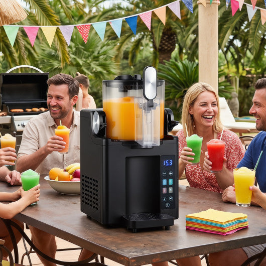 68 oz Frozen Drink Maker and Slushy Machine for Home-Black