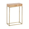 Karlsen Wood and Metal Slim Side Table