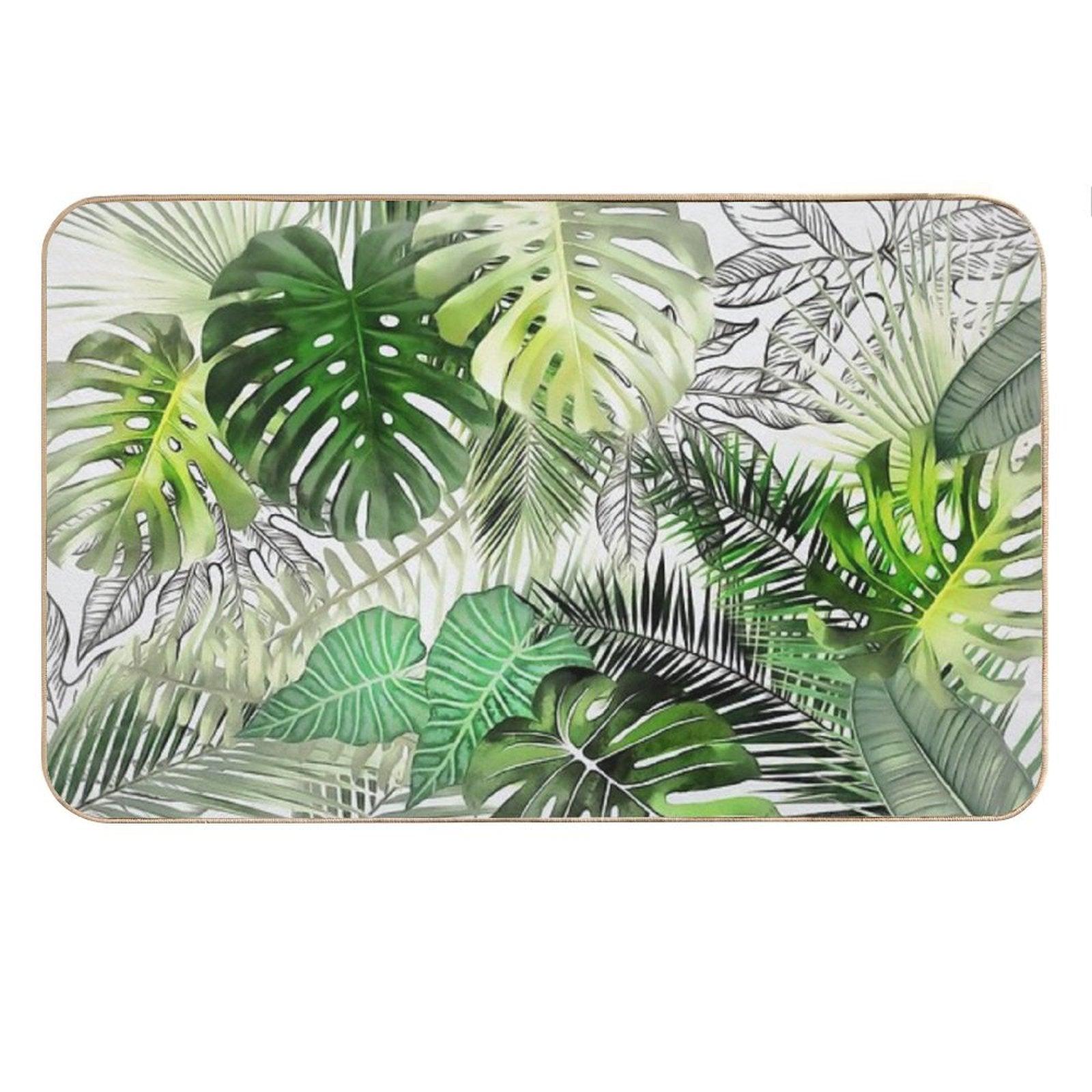 Tropical Foliage 01 Bath Mat