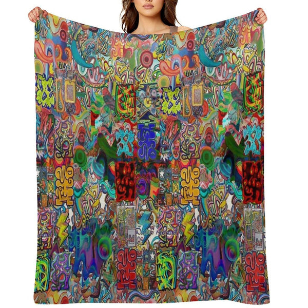 Graffiti 2021 Machine-washable Throw Blanket