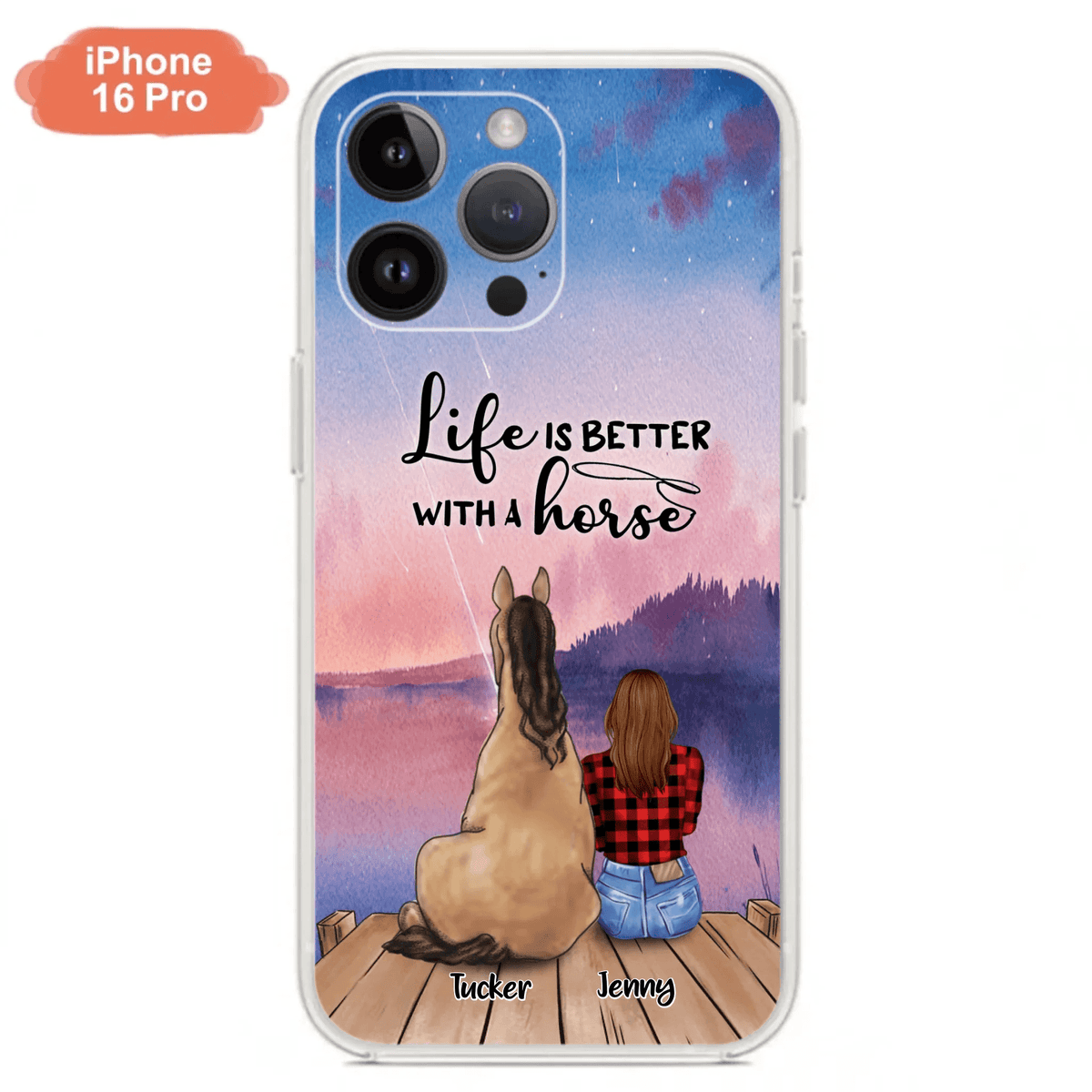 Personalized Horse/Dog Mom Phone Case - Upto 2 Horses and 3 Dogs - 9AGKN2