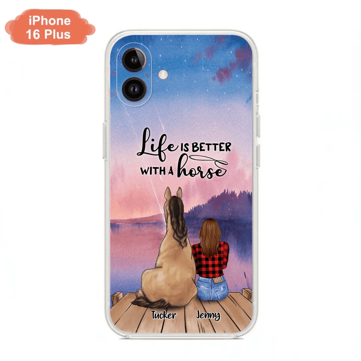 Personalized Horse/Dog Mom Phone Case - Upto 2 Horses and 3 Dogs - 9AGKN2