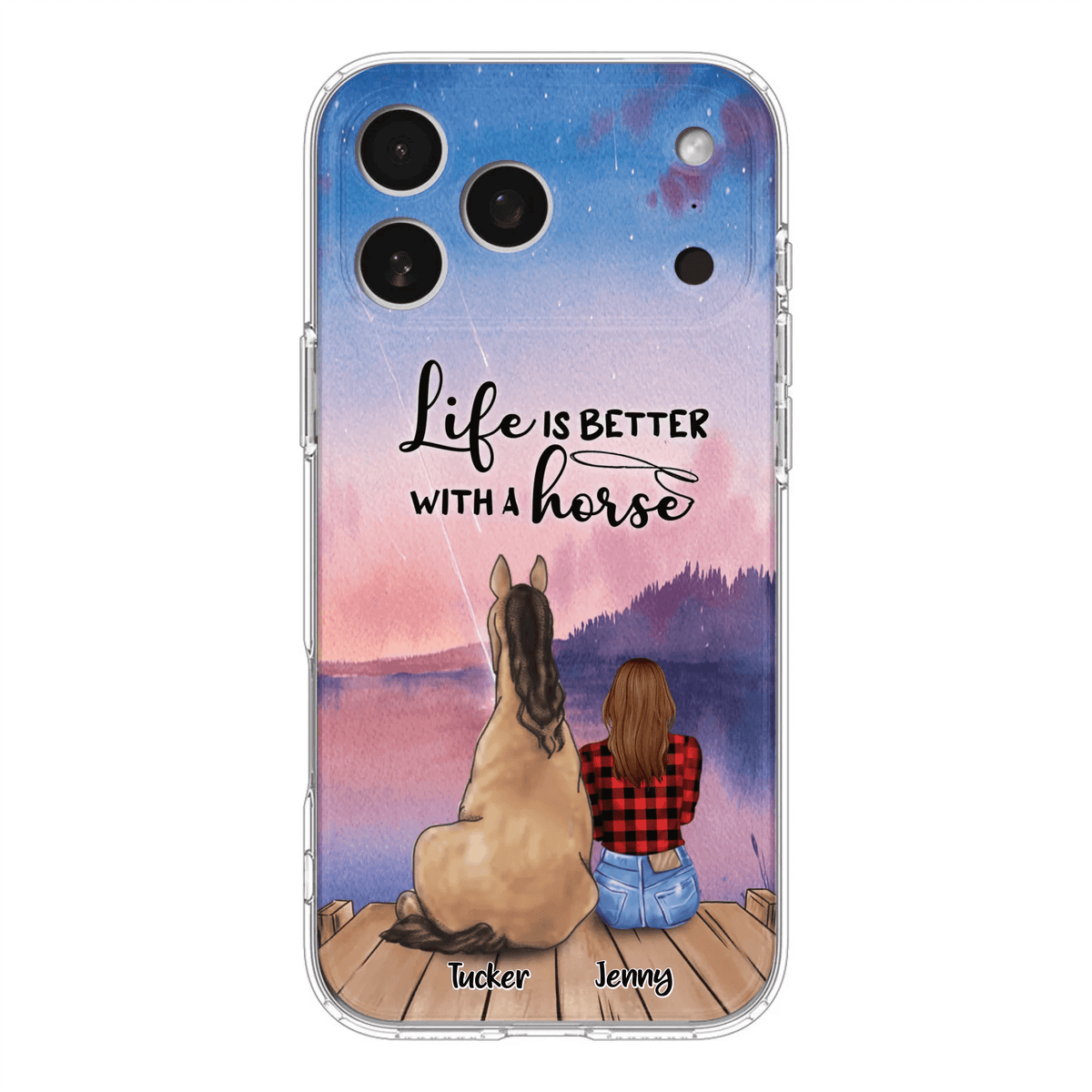 Personalized Horse/Dog Mom Phone Case - Upto 2 Horses and 3 Dogs - 9AGKN2