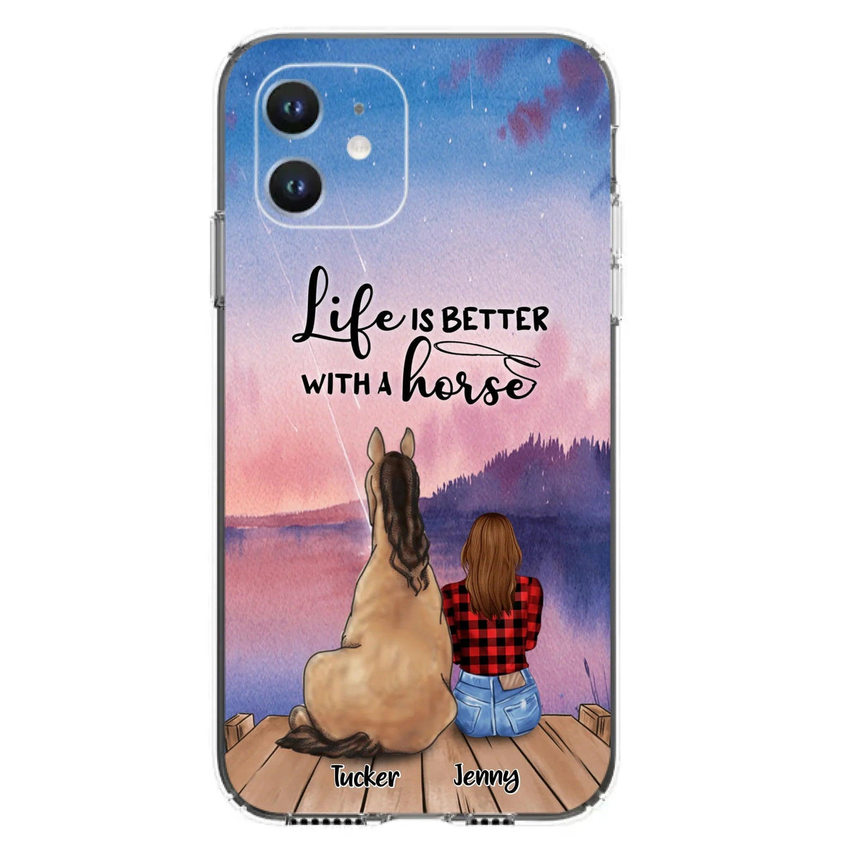 Personalized Horse/Dog Mom Phone Case - Upto 2 Horses and 3 Dogs - 9AGKN2