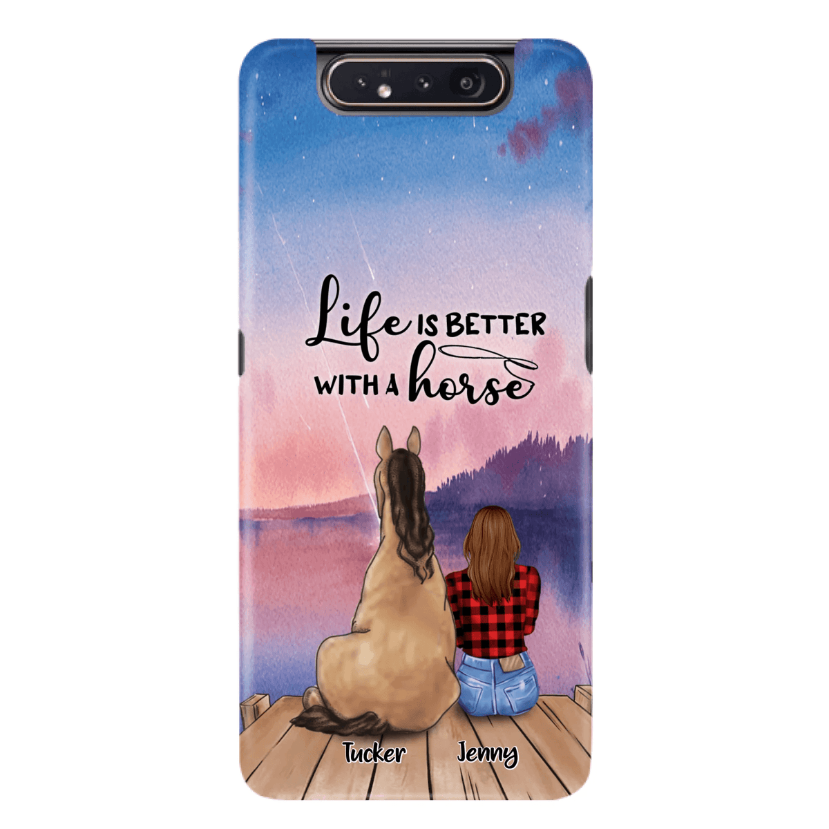 Personalized Horse/Dog Mom Phone Case - Upto 2 Horses and 3 Dogs - 9AGKN2