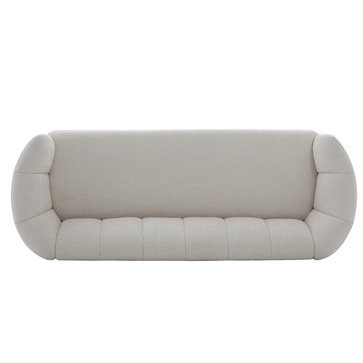 Mirelle 80 in. Modern Curved Chenille Sofa Couch