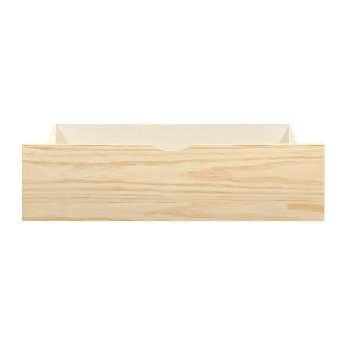 Natural Pine Finish 2pcs Storage Boxes with Caster Wheels
