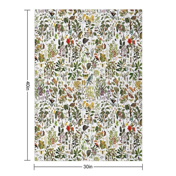 New Zealand Biology Throw Blanket