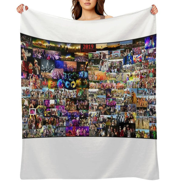 Maui Waui Full 2019 Montage Gift-ready Throw Blanket
