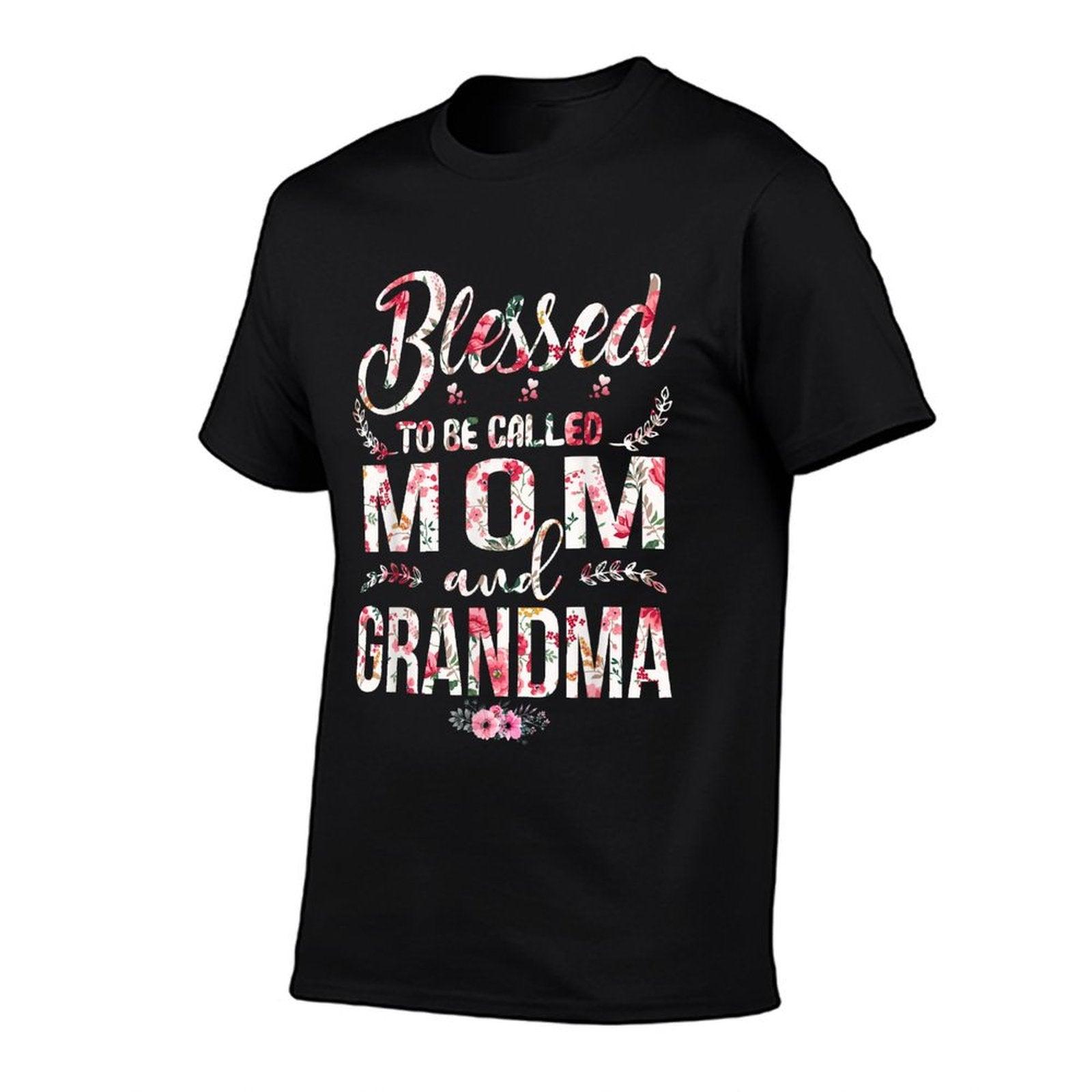 Blessed To Be Called Mom And Grandma Floral Mother's Day T-Shirt