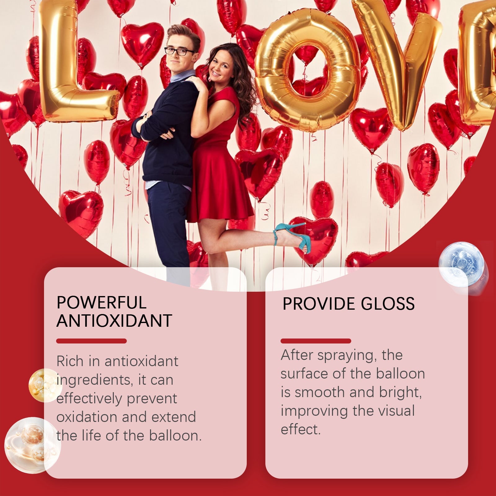 Balloon Gloss Spray To Enhance The Balloon Atmosphere Gloss Long-Lasting Effect To Create A Textured Highlighter Spray