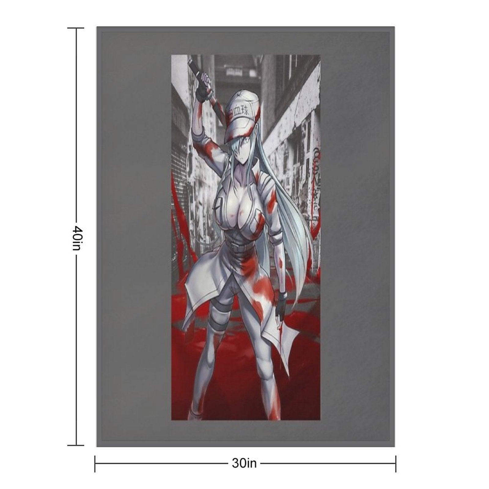 White Blood Cell (CODE BLACK) Throw Blanket