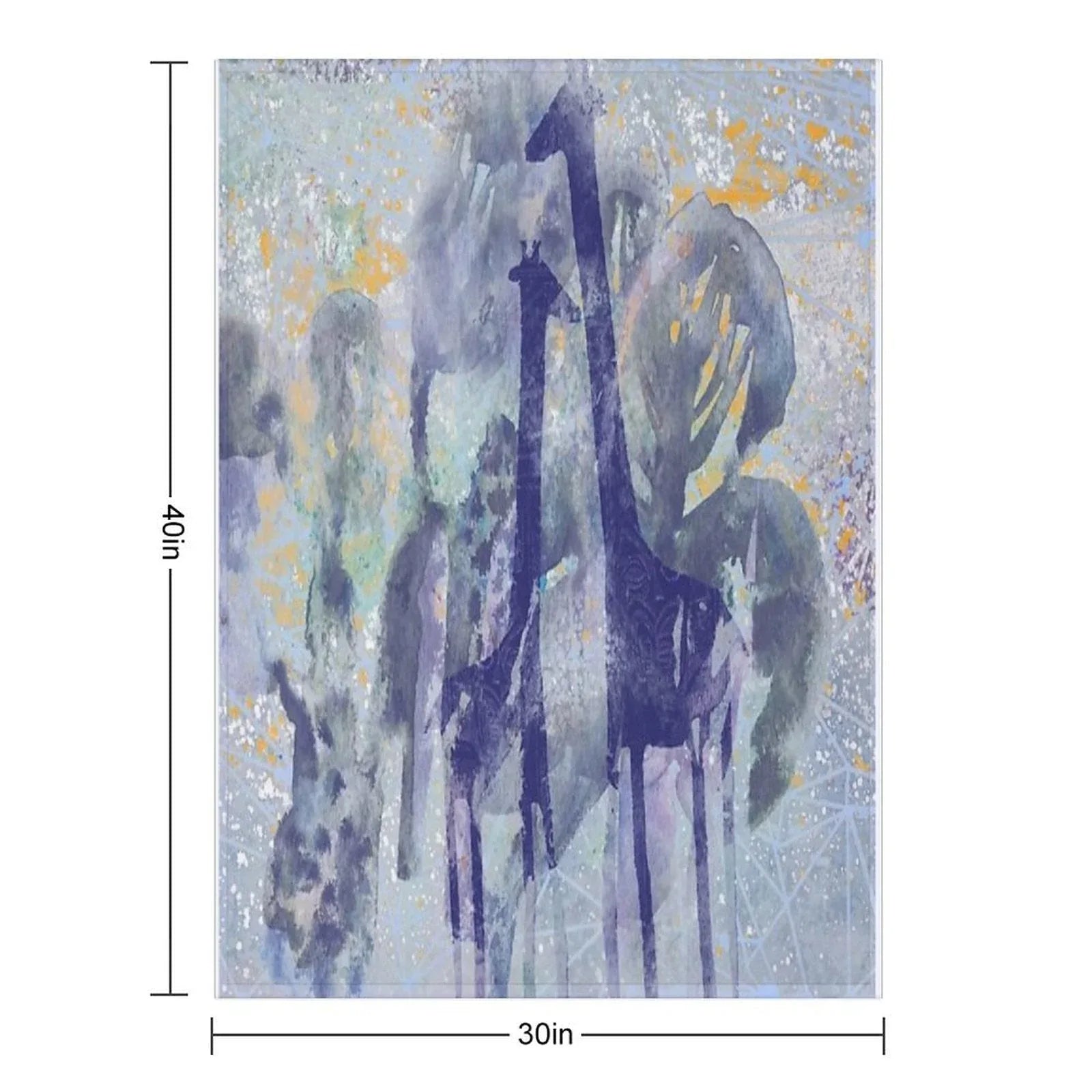 Giraffes And Trees Throw Blanket