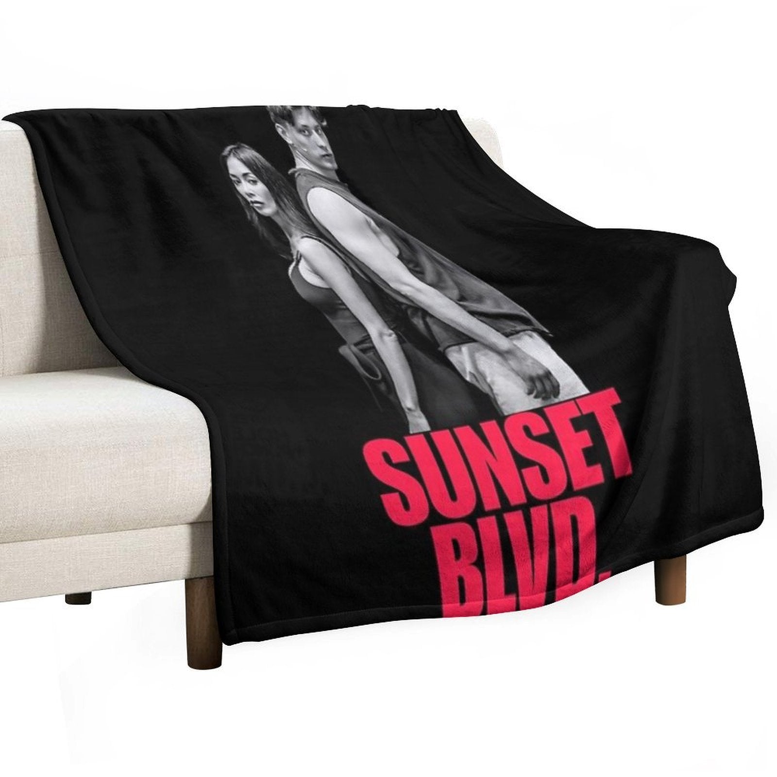 Sunset Blvd. with Nicole Scherzinger And Tom Francis Shrink-resistant Throw Blanket