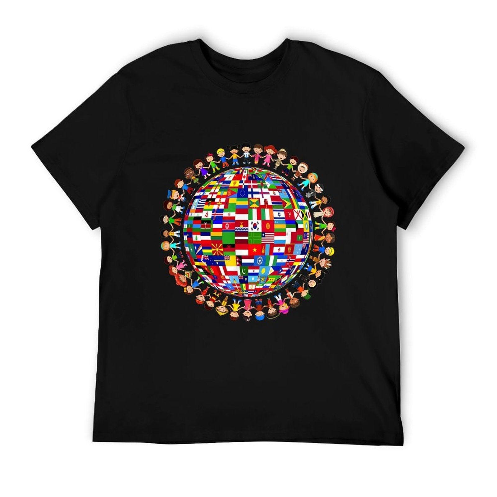 National Flags Circle World Peace International Day Of Peace T-Shirt