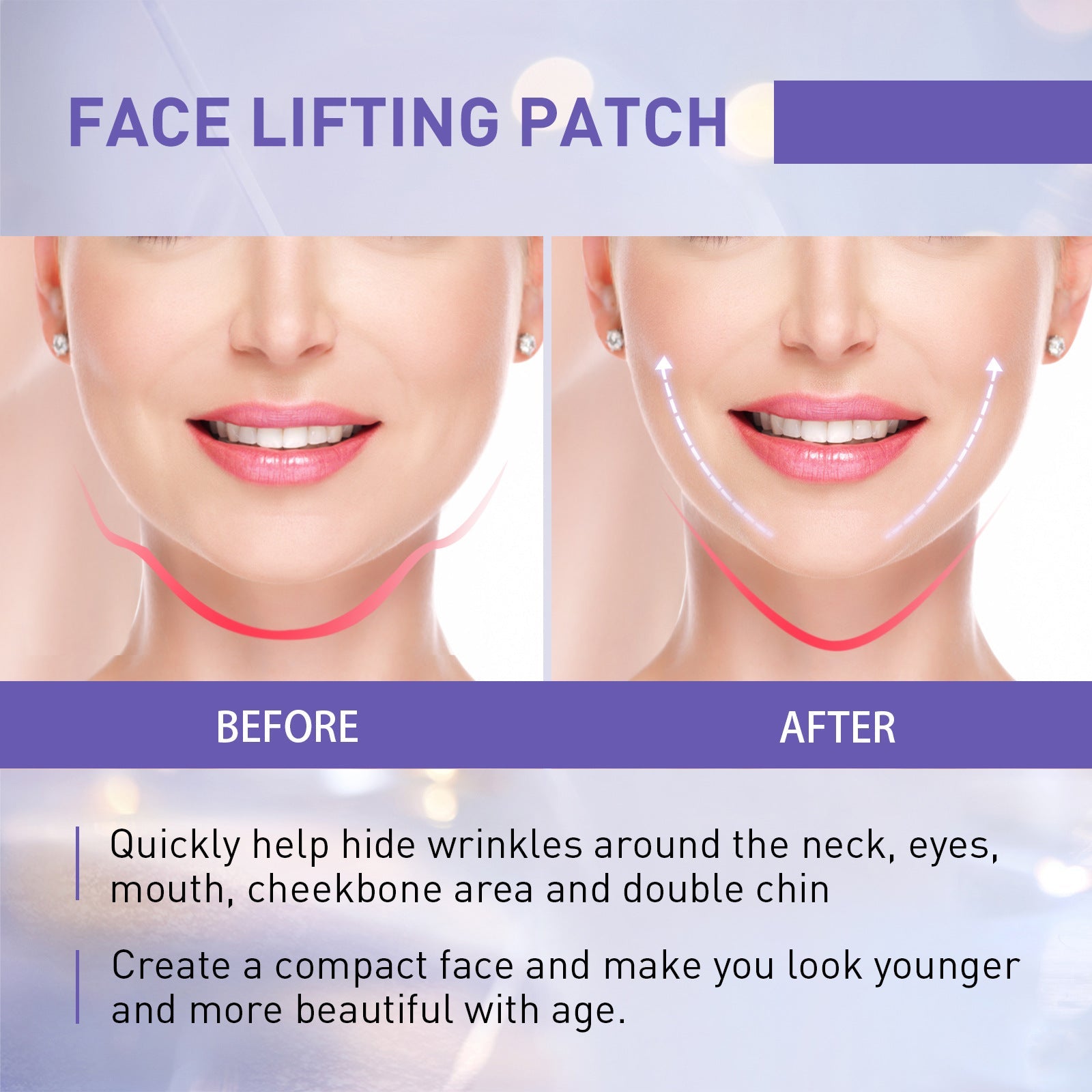 Jaysuing V-Shaped Face Lifter To Fade Fine Lines Face Shaper Lift And Firm Skin Melon Seed Face