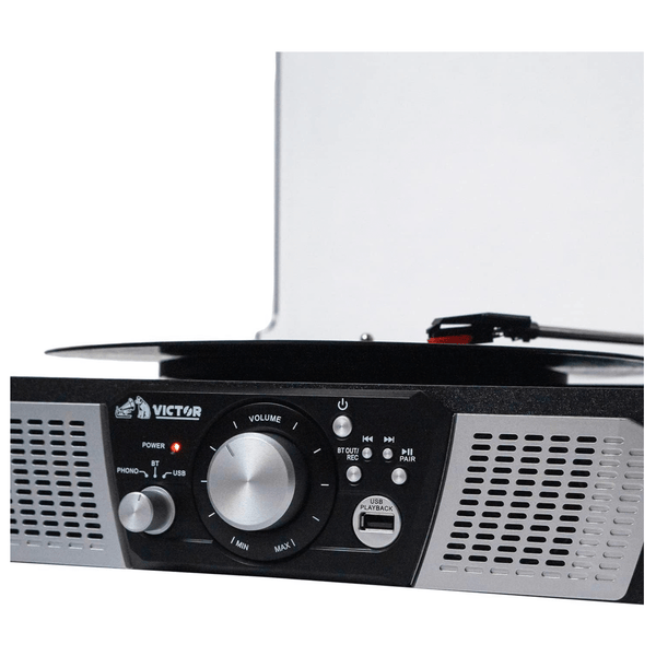 Victor Lakeshore 5-in-1 Hybrid BT Turntable System Black - Refurbished