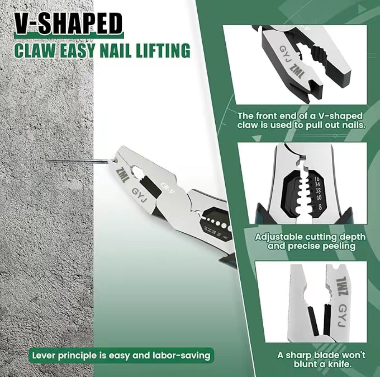 GripMax 6-in-1 Pliers