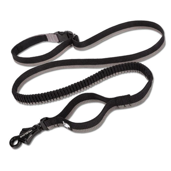 Pet dog leash with elastic cushioning suitable for outdoor activities such as running and waist tying