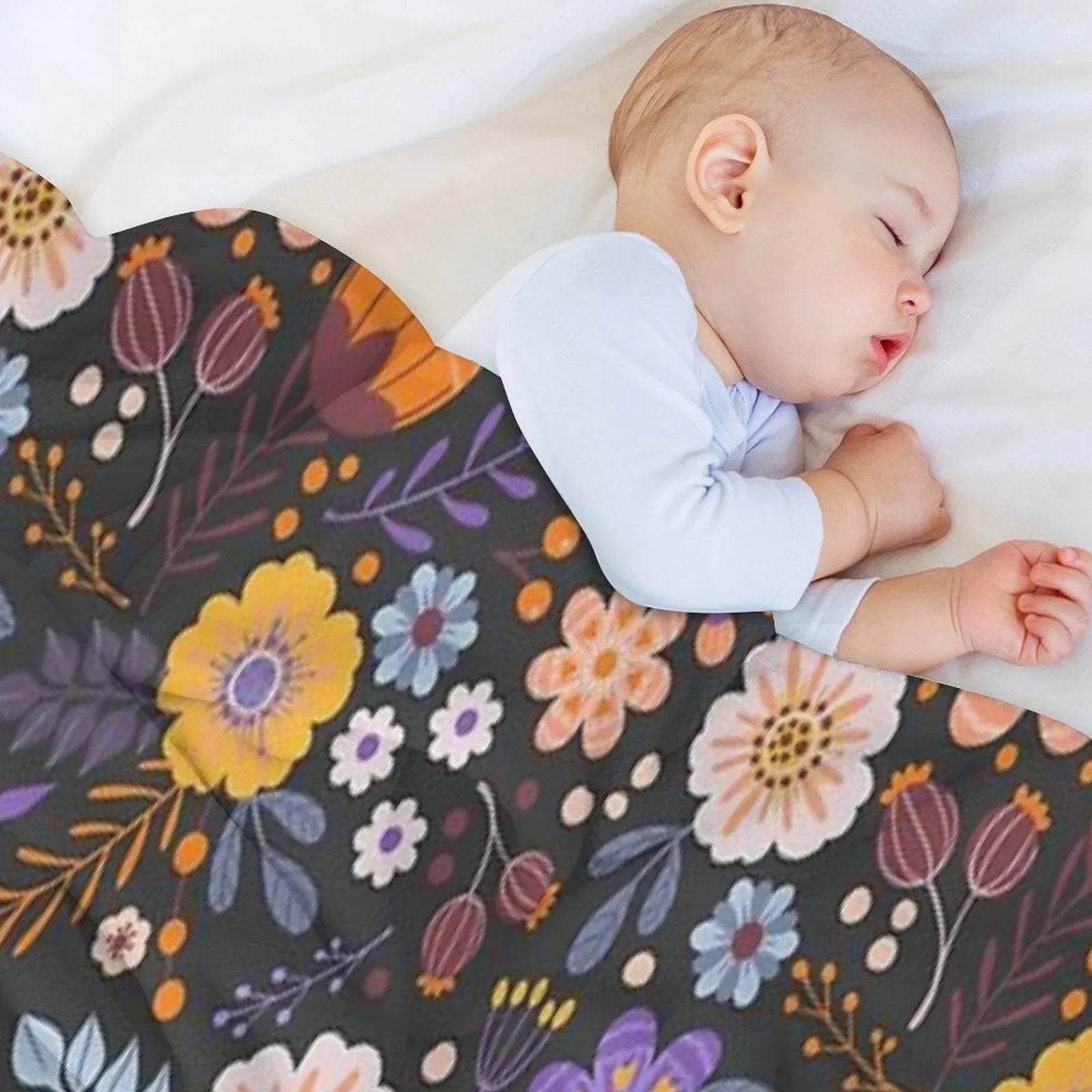 Floral Charm Throw Blanket