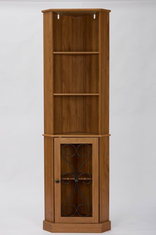 Tall Corner Bar Cabinet with Storage