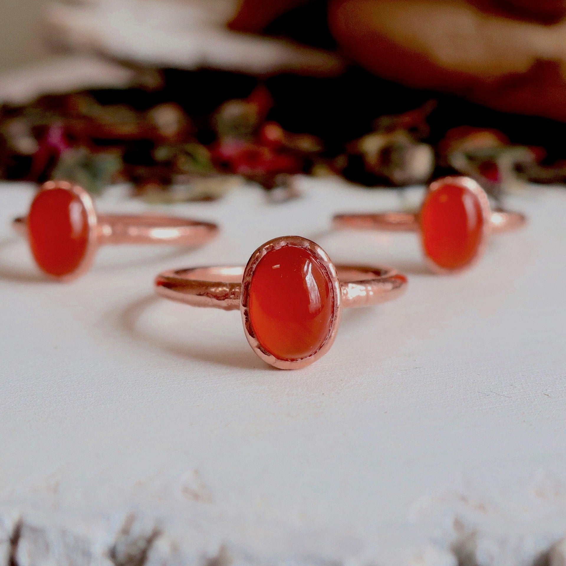 Copper Carnelian Ring - Empowering Creative Courage | By Blackbird & Sage