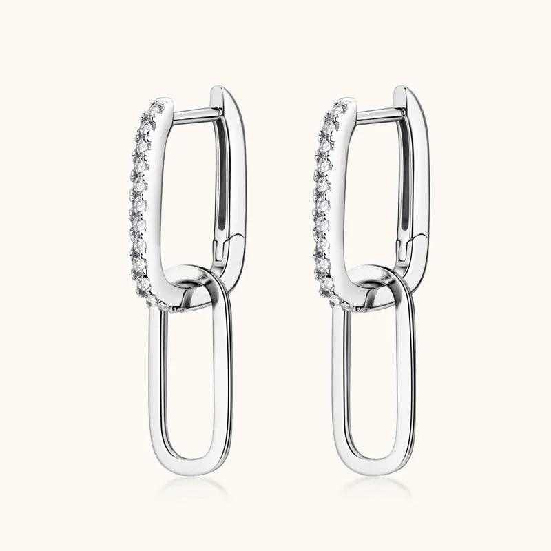 925 Sterling Silver Moissanite Earrings