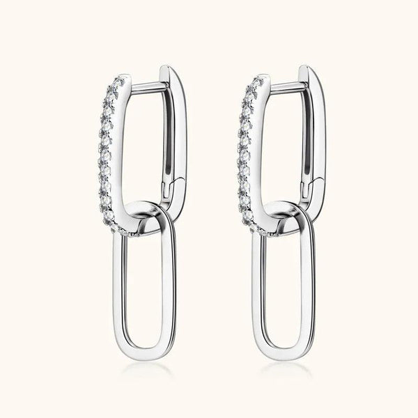 925 Sterling Silver Moissanite Earrings