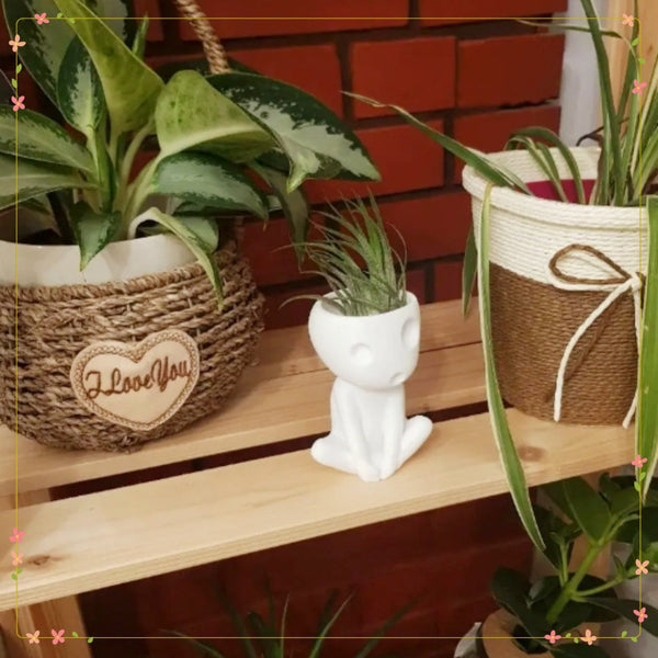 Creative art flower pot with drainage hole multifunctional indoor and outdoor decoration