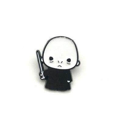 Harri Potter Wizard student Enamel Pin Brooches Cartoon Creative Metal Brooch Pins Denim Hat Badge Collar Jewelry