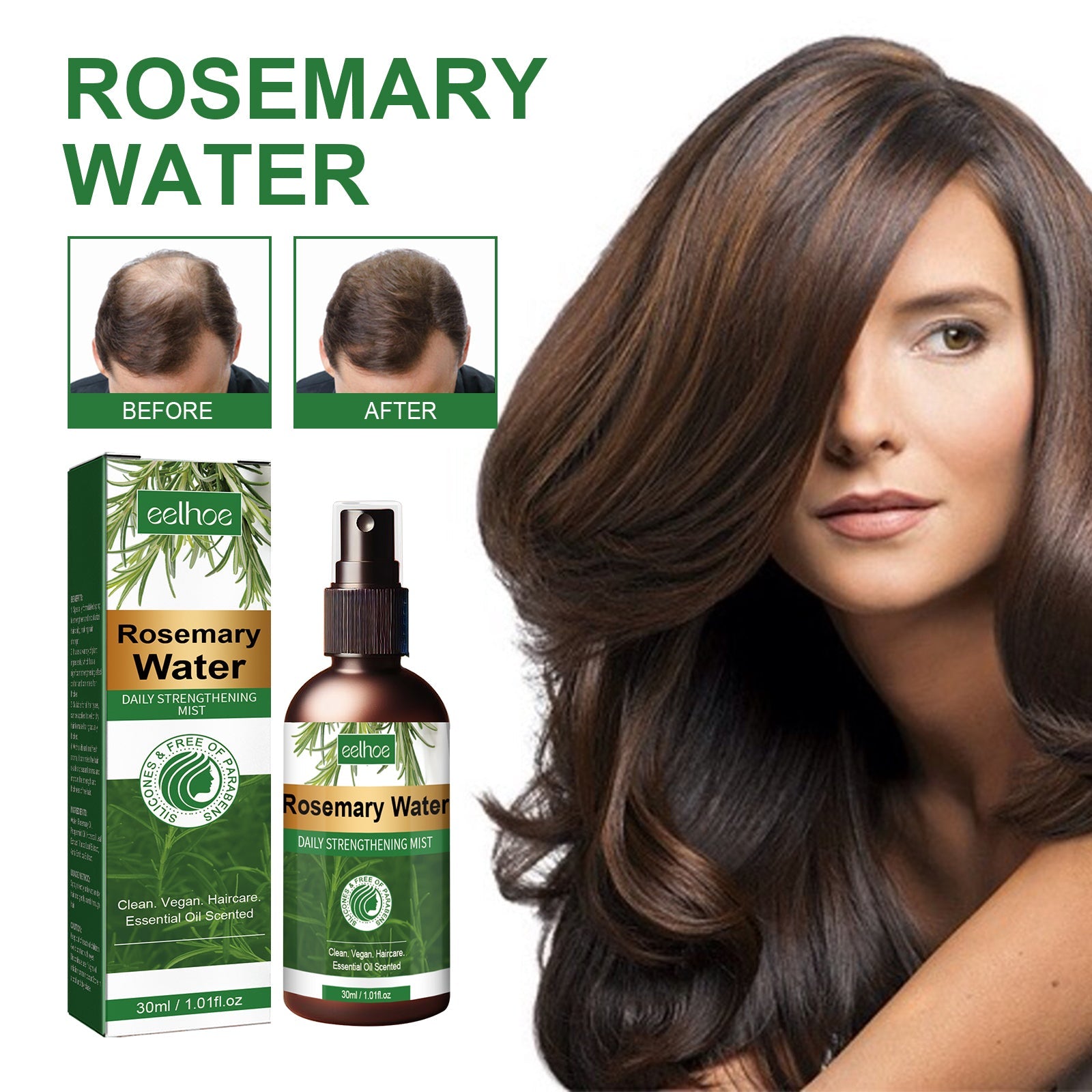 Rosemary Water, Moisturize Hair Roots Repair Damaged Hair Strengthen Hair And Prevent Hair Loss