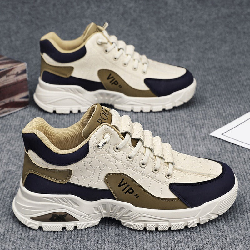 Autumn New Martin Shoes Men's Casual Sports Korean Edition High Top Thick Sole Men's Shoes Trendy British Style Workwear Shoes