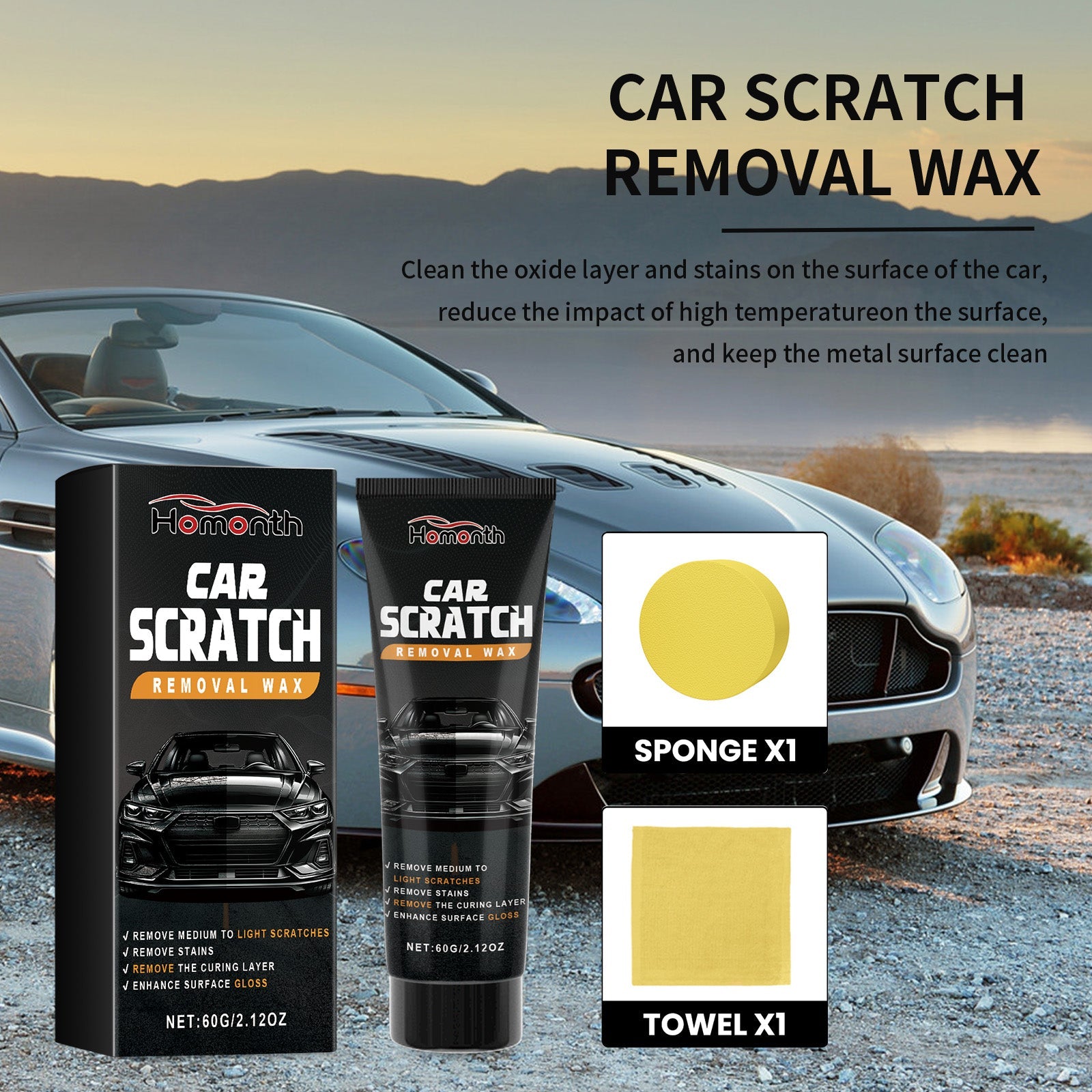 Car Scratch Removal Wax, Automotive Finish Coating Polishing Retreading Scratches Repair