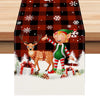 Christmas table flag holiday party restaurant decoration tablecloth linen checkered printed dining table tablecloth mat