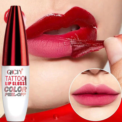 4-color tear off lip gloss is easy to color, moisturizes and lasts for a long time without sticking to the cup tear off lip gloss