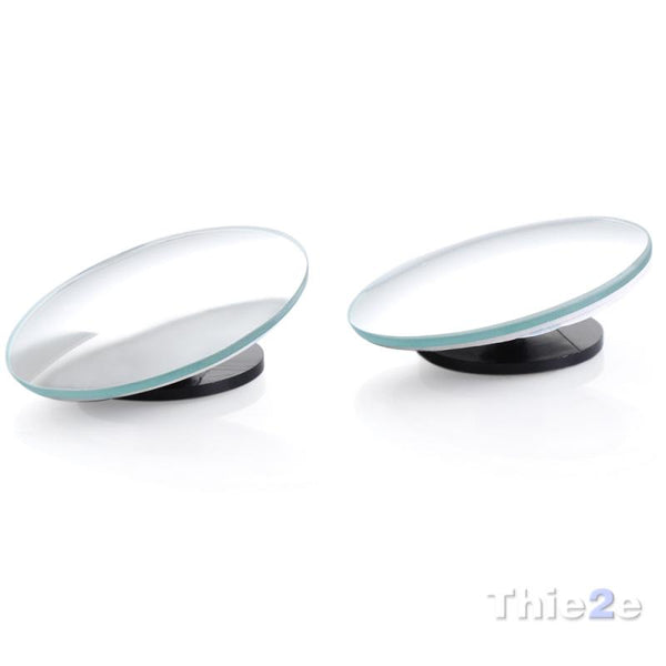 1 pair 360 Degree frameless ultrathin Wide Angle Round Convex Blind Spot mirror for parking Rear view mirror - Gifts for You 'n Me