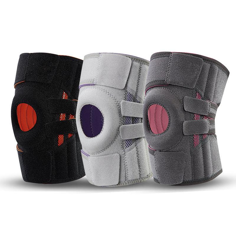 Meniscus Sports Knee Protector Silicone Shock Absorber Stability Patella Knee Protector Support Strip Velcro Adjustable