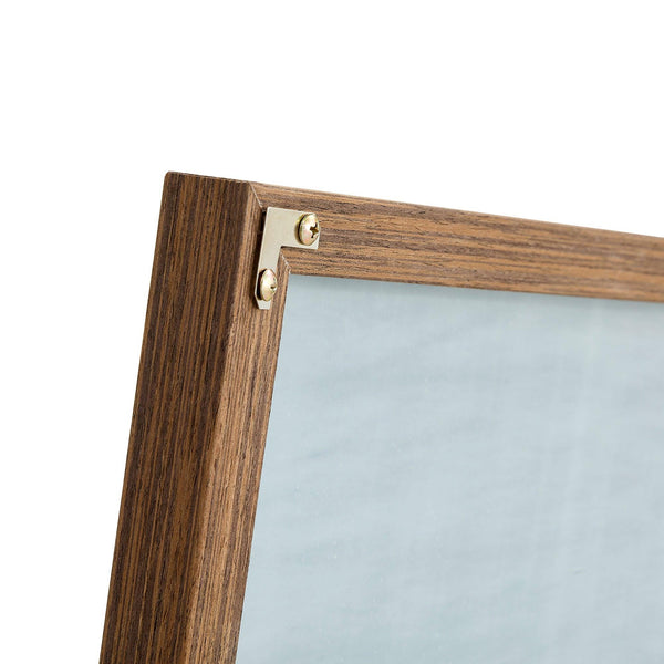 60x17 Brown Solid Wood Frame Full-length Mirror, Dressing Mirror, Bedroom Home Porch