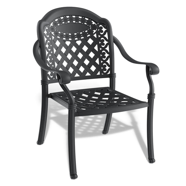 (Cushions In Random Colors)5-Piece Set Of Cast Aluminum Patio Furniture With Cushions - Gifts for You 'n Me