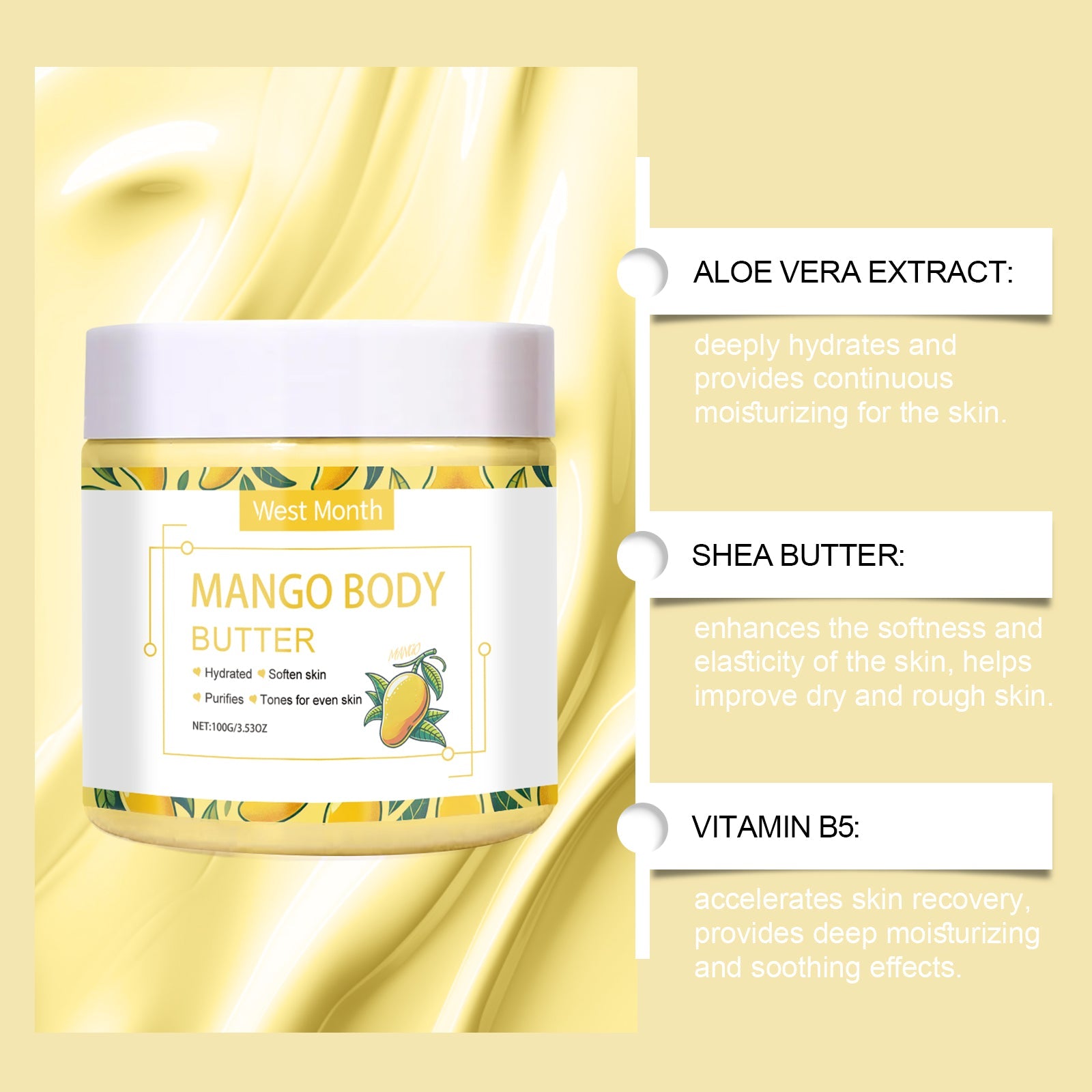 Moisturizing Body Cream Restores Rough, Dull Skin, Moisturizes And Nourishes Skin For A Long Time