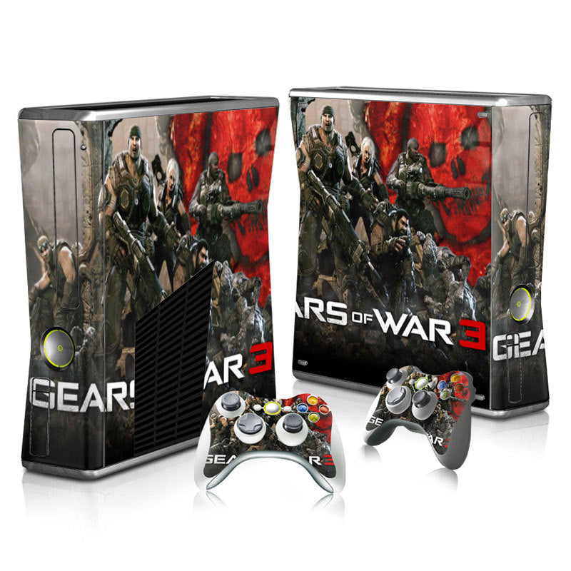 Xbox 360 Slim Full Body Color Membrane Stickers with Scratch-Resistant Protection