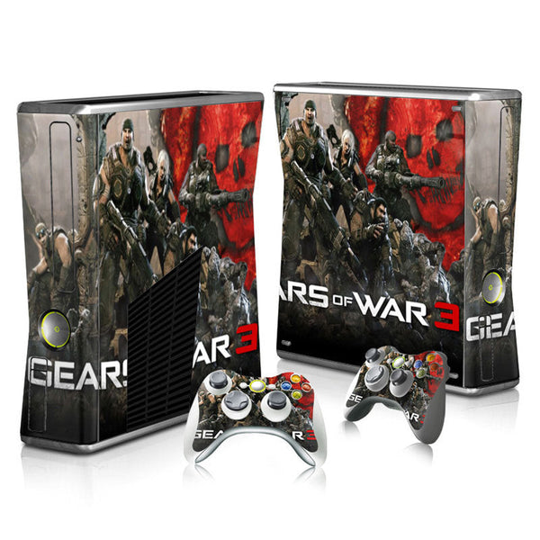 Xbox 360 Slim Full Body Color Membrane Stickers with Scratch-Resistant Protection