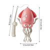 Creative Dancing Squid: auto-sense, obstacle-avoid e-pet with music, lights, rechargeable & interactive gift. - Pink