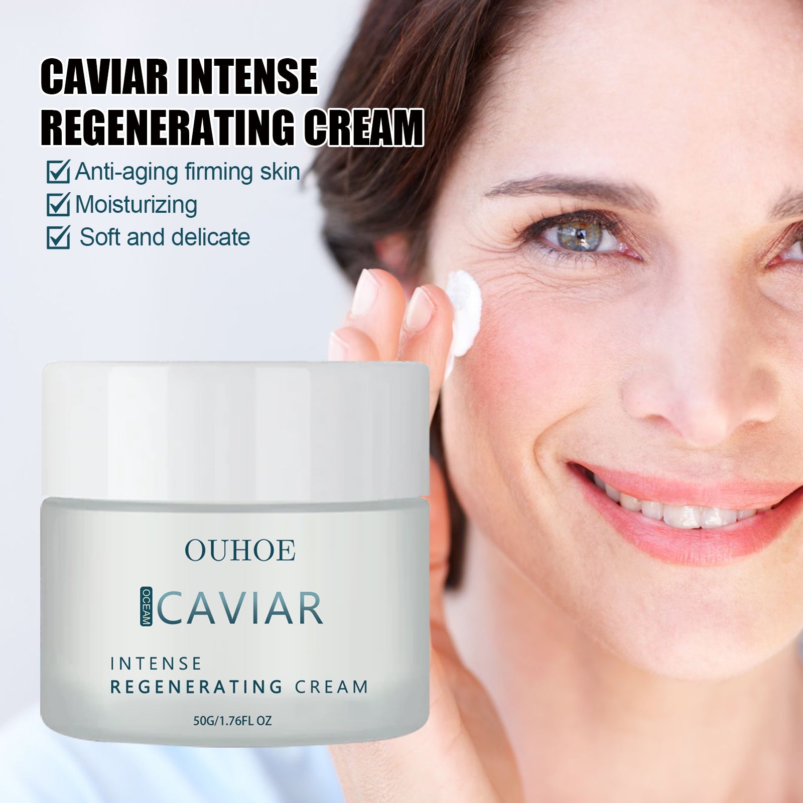 Caviar Essence Revitalizing Face Cream, Hydrating Firming Soft Skin And Anti-Wrinkle Face Cream