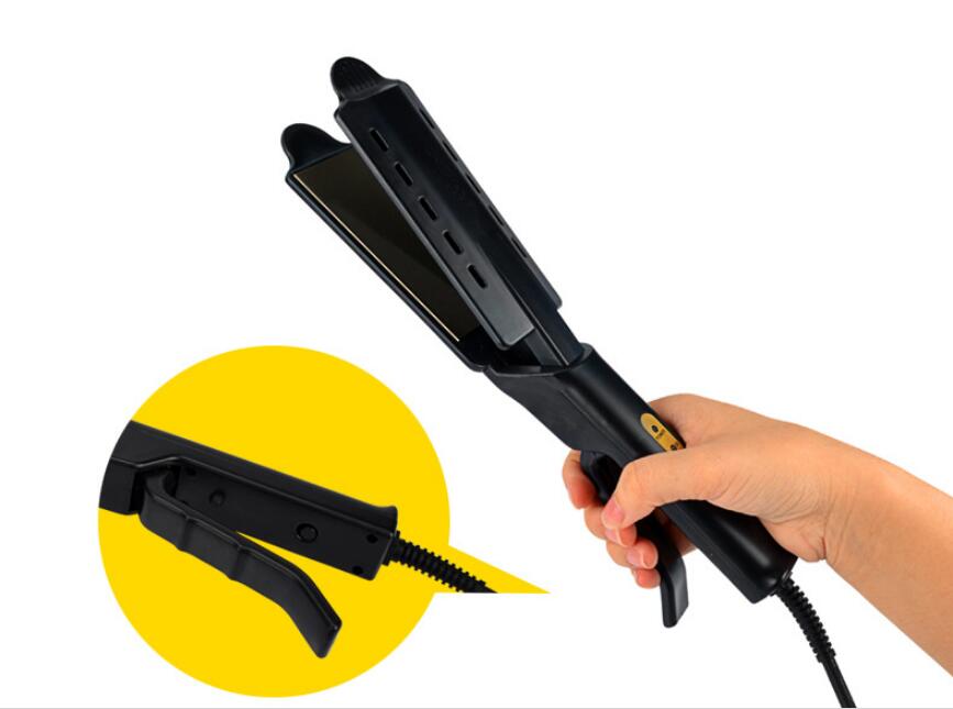 Hair Straightener Four-gear temperature adjustment Ceramic Tourmaline Ionic Flat Iron Hair Straightener For Women Widen panel